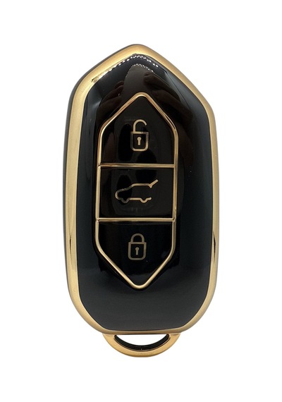 Togg T10x 3 Tuşlu Smart Nano Koruma Anahtar Kılıfı Siyah Gold Altın Renk Yüksek Kalite