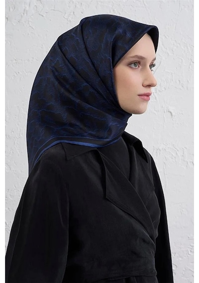 Armine Sura İpek Eşarp -2025/2026 -9408d Lacivert