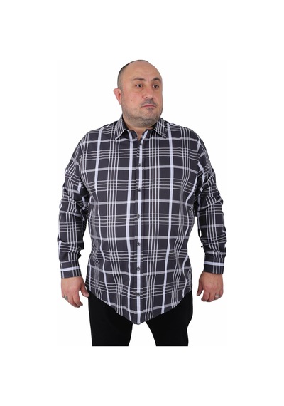 Starbattal Büyük Beden Erkek Gömlek Milagro 23371 SIYAH