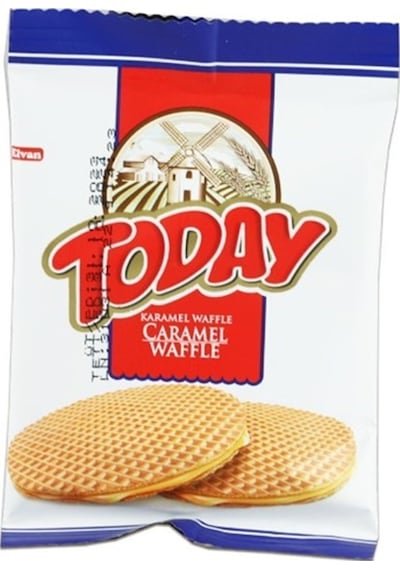 Today Caramel Waffle  22 Gr. 24 Adet (1 Kutu)