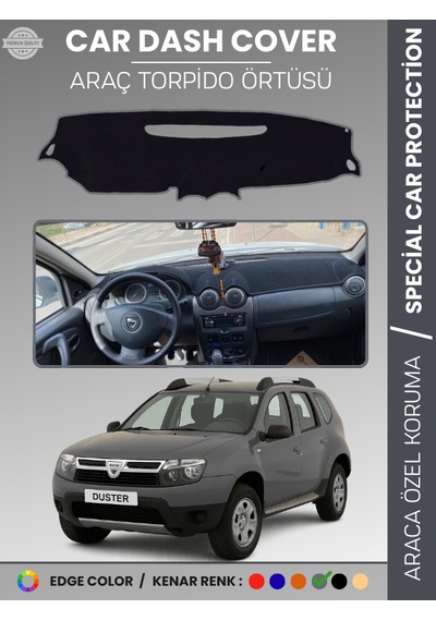 Dacıa Duster 2009-2013 Torpido Örtüsü Ön Göğüs Koruma Torpido Koruma Çatlamayı Engeller Tam Uyum - 250 Stiloto