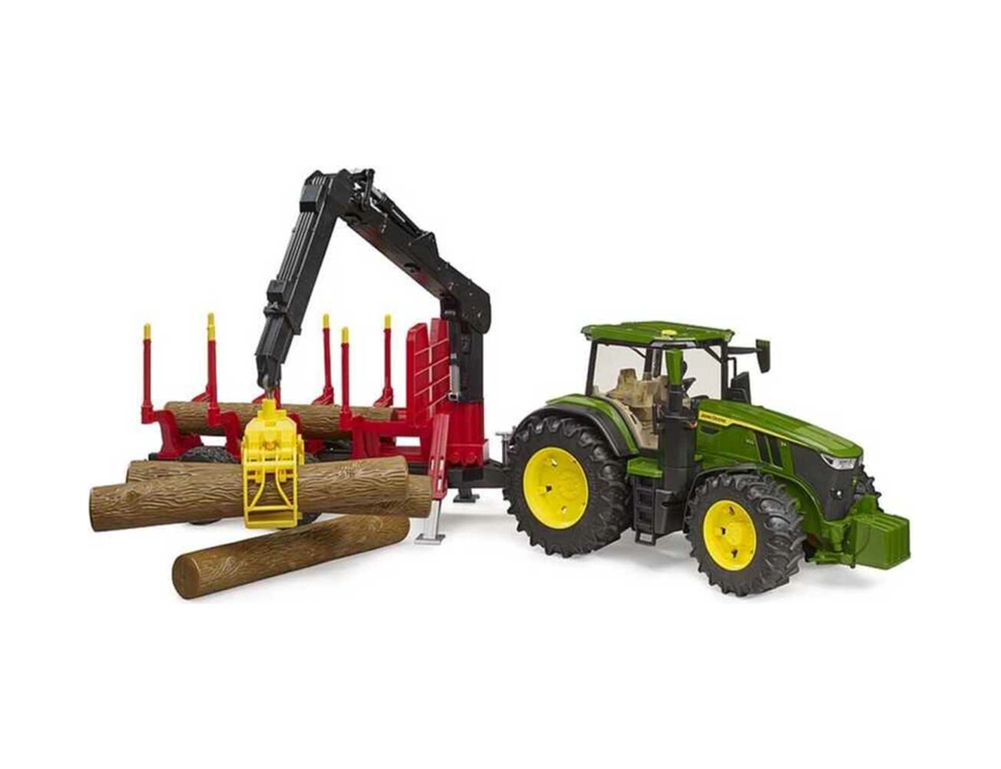John Deere 7r 350 Traktör Ve Kütük Taşıyan Römork Br03154
