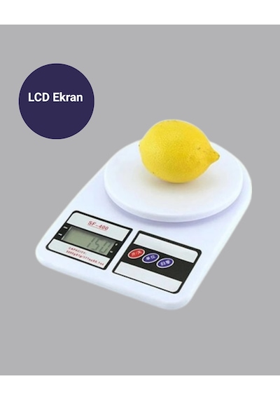 Lcd Ekranlı Hassas Dijital Mutfak Terazisi - 5kg Kapasite, 1g Hassasiyet Yeni Nesil
