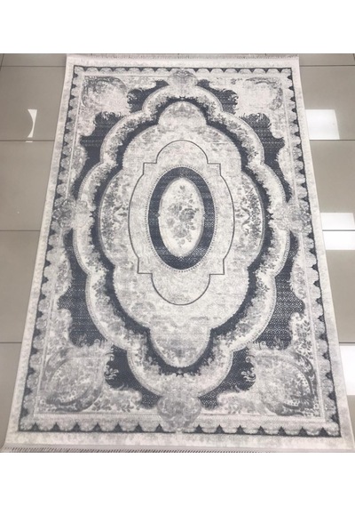 Merinos Halı Rodin Serisi 19774 097 Akrilik Halı Salon Oturma Odası Halısı Gri