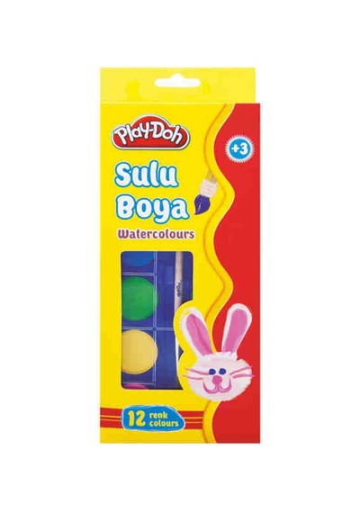 Play-doh Sulu Boya 23 Mm Küçük Boy 12 Renk Sulu Boya