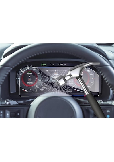 Nissan Qashqai 12.3 İnç Dijital Gösterge Ekran Koruyucu Nano
