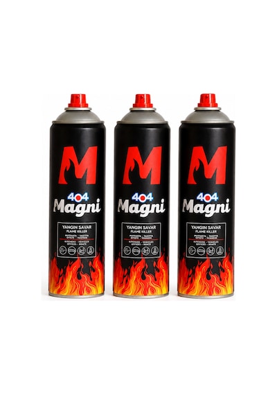 404 Magni Yangın Söndürücü Sprey 500 Ml 3'lü