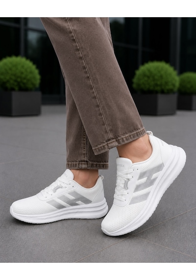 Homiro Fuspedli Poli Taban Günlük Spor Ayakkabı Sneaker Beyaz - Mavi