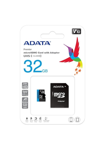 Adata 32 GB Premier Microsdhc Card With Adapter Uhs-ı Class10 V10 Hafıza Kartı