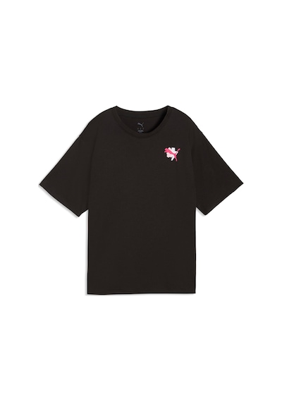 Puma Cat Graphıc Kadın Antrenman Tişörtü 528490 01 Siyah
