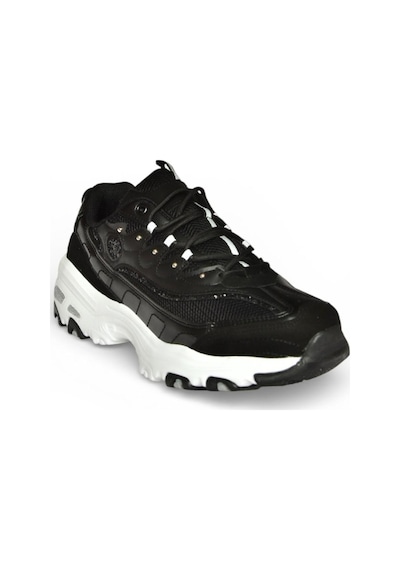 Fox Shoes Y702038709 Siyah Kalın Tabanlı Spor Ayakkabı Sneakers Siyah