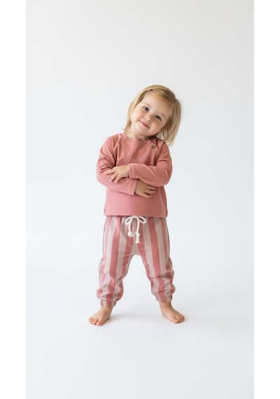 Miababy Çizgili Mummy&dadys Girl 2 Li Takım Pudra