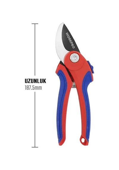 Workpro Wp332001 180mm Profesyonel Bağ Bahçe Dal Budama Makası Fr Wp332001