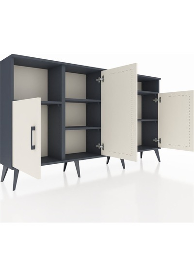 Arges Konsol 5 Raflı 4 Kapaklı 176x30x99 Antrasit-aytaşı/antrasit Aytası/antrasıt - Antrasıt Arges Konsol 5 Raflı 4 Kapaklı 176x30x99 Antrasit-aytaşı/antrasit Aytası/antrasıt - Antrasıt