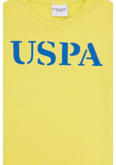 U.S. Polo Assn. Çocuk Basic Bisiklet Yaka Tişört Cıtron