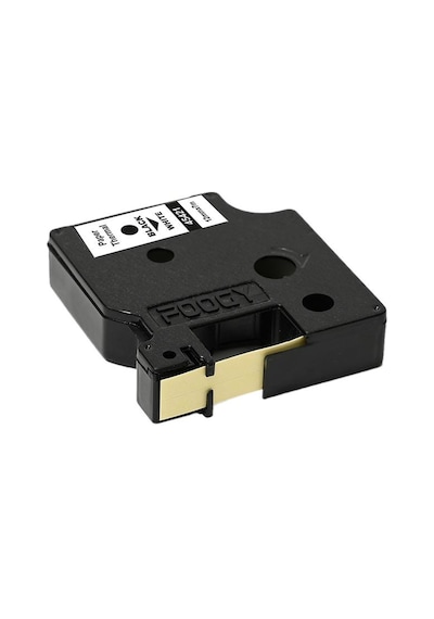 Ecotag Şerit Etiket D1 12mmx7mm Plastik Beyaz/Siyah