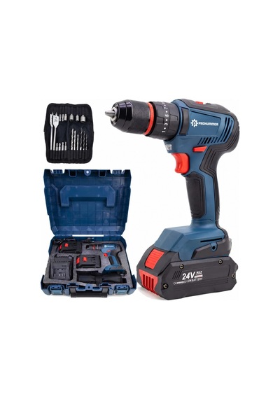 Prohummer Ph344 Professional 21v 3ah Çift Vitesli Metal Mandren Vidalama Matkap Seti