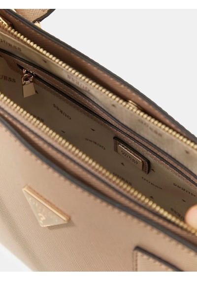 Guess Serenova Saffiano Kadın El Çantası Hwzg8091050 Açık Kahve