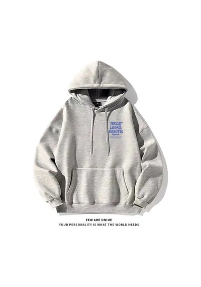 Startmore Tarzsokak Günlük Sokak Giyimi Kapüşonlu Sweatshirt Modası Erkek Rahat Kapüşonlu Sweatshirt Hip Hop Kıya Gri