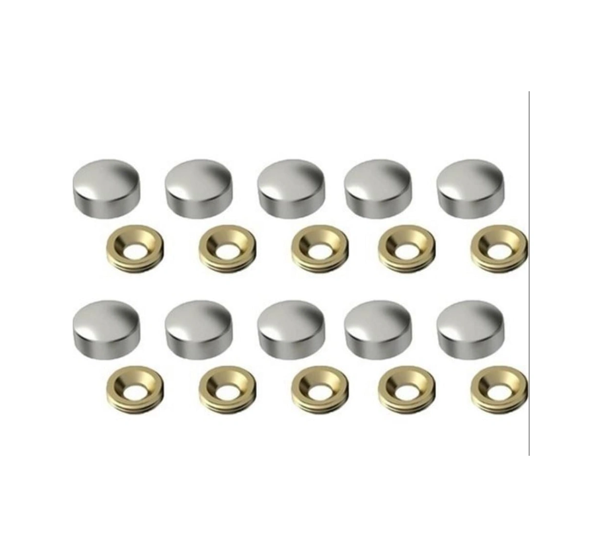 Krom Vida Tapası 13 Mm 10 Adet - Elwm-330120