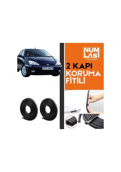 Ford Focus Hatchback 1.nesil İki Kapı Koruma Fitili Siyah Renk Numlas-a Kalite-nm2902
