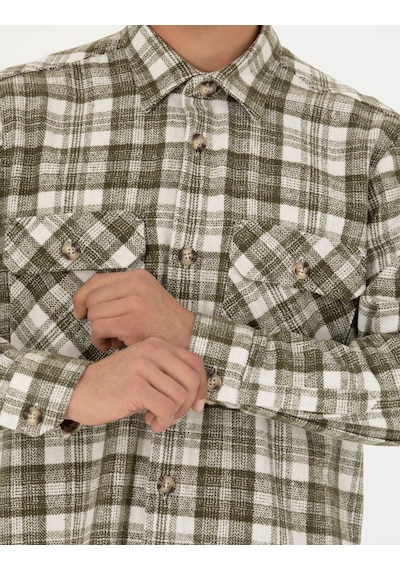 Pierre Cardin Erkek Haki Gömlek Desenli 50274651-vr027 Haki