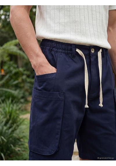 Lc Waikiki Lc Waıkıkı Lacivert Regular Fit Erkek Kargo Şort