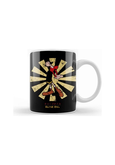 Olive Oyl Retro Japanese Popeye Kupa Bardak Porselen Karışık