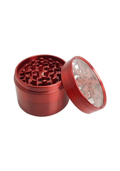 Kırmızı 63 mm. Tütün Baharat Herbal Öğütücüsü Parçalayıcı pt55krx