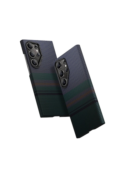 Galaxy S24 Ultra Uyumlu Kılıf Magsafe Şarj Özellikli Karbon Fiber Benks Aurora Armorair Kevlar Kapak