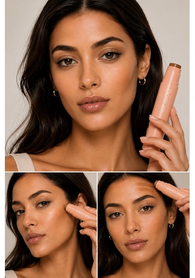 Multi Stick Bronzer & Kontür Angel Bronze 02 Fırça Aplikatörlü Avocado Oil Shea Butter Hyalüronik Asit / Sculpt Joy Bronzer & Contour