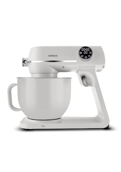 Karaca Multichef Artisan Renkli Hazneli Digital Ekran Tam Döküm Hamur Yoğurma Makinesi Cream 1800w 7l