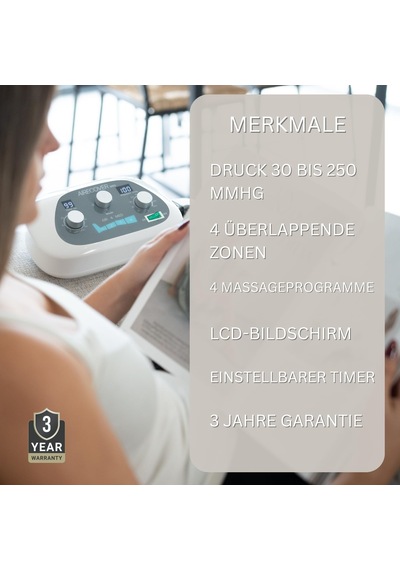 Hava Basıncı Bacak Masaj Aleti - Ev İçin Pressoterapi, 30-250 Mmhg, 4 Mod, 4 Örtüşen Bölge, Rahatlama Ve Konfor Kontrol Ünitesi Ve Bacak Manşetleri Hava Basıncı Bacak Masaj Aleti - Ev İçin Pressoterapi, 30-250 Mmhg, 4 Mod, 4 Örtüşen Bölge, Rahatlama Ve Konfor Kontrol Ünitesi Ve Bacak Manşetleri