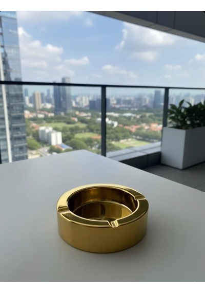 Gold Paslanmaz Çelik Küllük 12 Cm, Nisa131220251857
