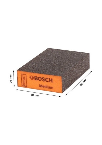 Orta Kum Zımpara Bloku 69 X 97 X 26 Mm Güçlü Zımparalama Performansı