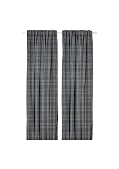 Ikea Haggveckmal Fon Perde 145x300 Cm Koyu Gri