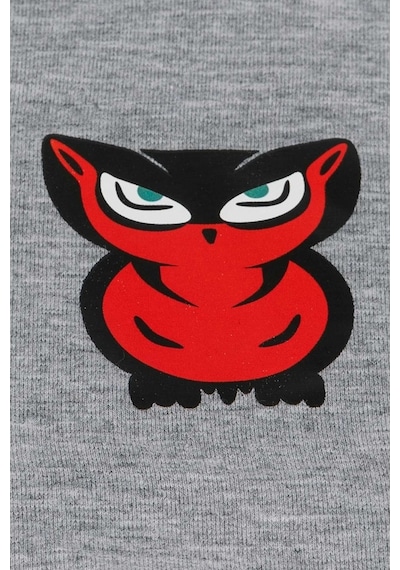 Redowl Baykuş Baskılı Gri 2'Li Boxer Gri