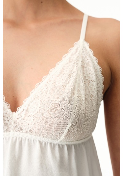 Penti Kırık Beyaz Bridal Charming Şortlu Pijama Takımı