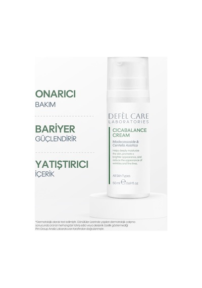 Cıcabalance Cream 50 Ml Tüm Cılt Tıplerı Madecassosıde & Nıasınamıd