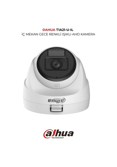 Hac T1a21p U Il 2mp Güvenlik Kamerası Cvı Tvı Ahd Cvbs Gece Renkli