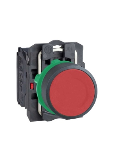 Schneider XB5AA42 22 mm Yaylı Kırmızı Kumanda Butonu Plastik