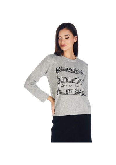 Crystal Taş Baskılı Sweatshirt 001
