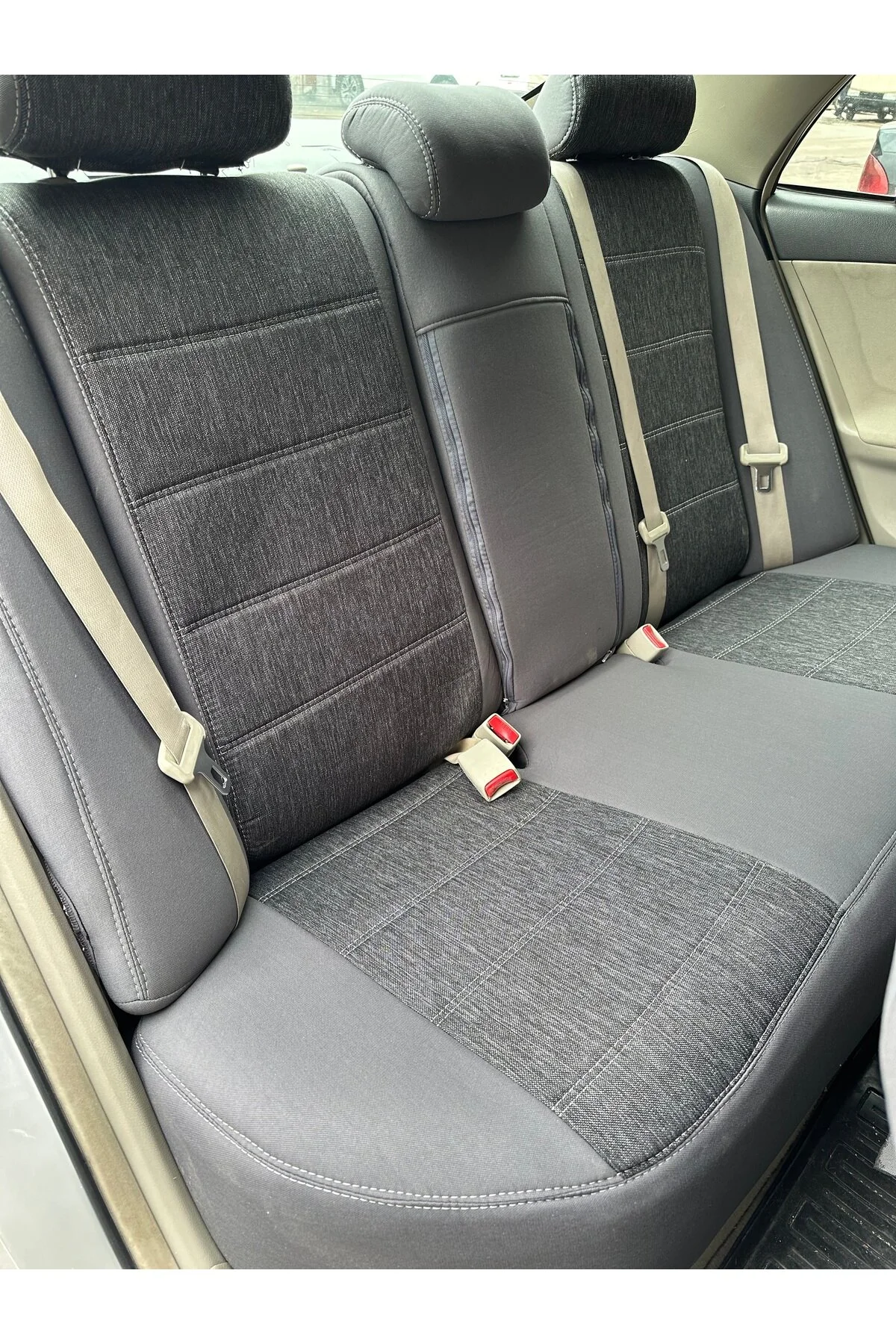 Toyota Corolla Araca Özel Koltuk Kılıfı Gri