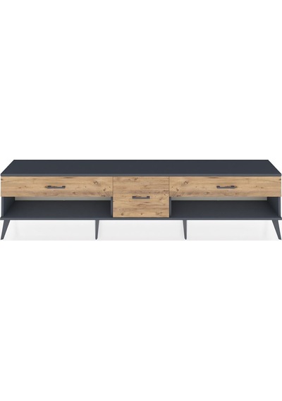 Arges Tv Ünitesi 3 Çekmeceli 220x30x51 Antrasit-antrasit/çam Antrasıt/atlas Çam - Antrasıt Arges Tv Ünitesi 3 Çekmeceli 220x30x51 Antrasit-antrasit/çam Antrasıt/atlas Çam - Antrasıt