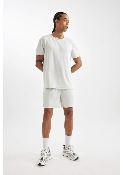DeFactoFit Standart Fit Bisiklet Yaka Sporcu Kısa Kollu Tişört C9175AX24AUGR493