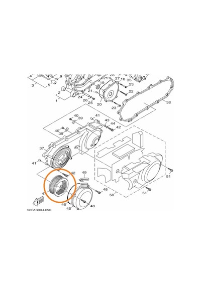 Yamaha Xenter 150 Varyatör Filtresi 52S-E5408-00