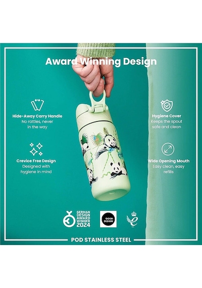Ion8 Sızdırmaz Çocuk Su Termosu 320 Ml - Panda Çok Renkli