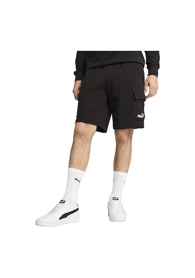 Puma Ess No. 1 Logo Cargo Erkek Siyah Günlük Stil Şort 68266201 Siyah