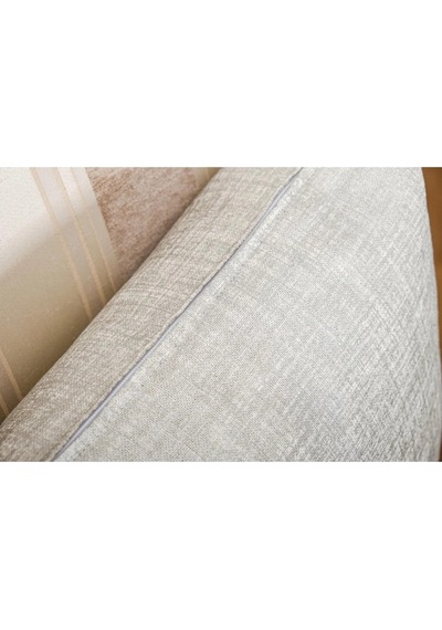 Linen Pamuk Keten Baskılı Krem/gümüş Kırlent 45 45 Cm Ikili - 561 45 x 45