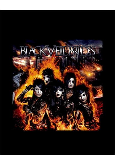 Zepplin Giyim Black Veil Brides Set the World On Fire Büyük Sırt Patch Yama